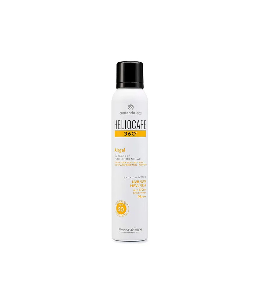 Protection solaire totale avec Heliocare 360 Airgel SPF50 - Corps 200ml