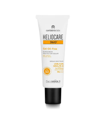 Protection solaire visage Heliocare 360 Gel Oil Free SPF50 50ml