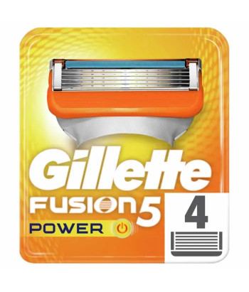 Rasoirs Gillette Fusion Power Recharge 4 Unités