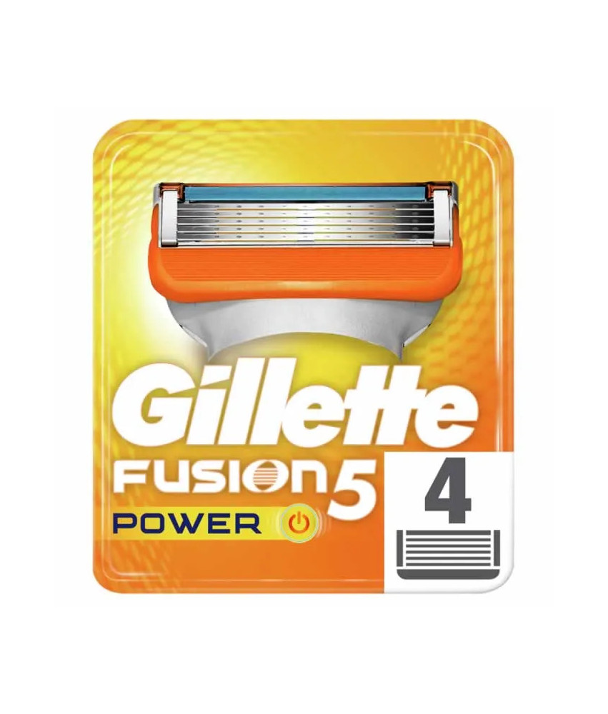 Rasoirs Gillette Fusion Power Recharge 4 Unités