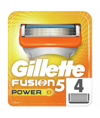 Rasoirs Gillette Fusion Power Recharge 4 Unités