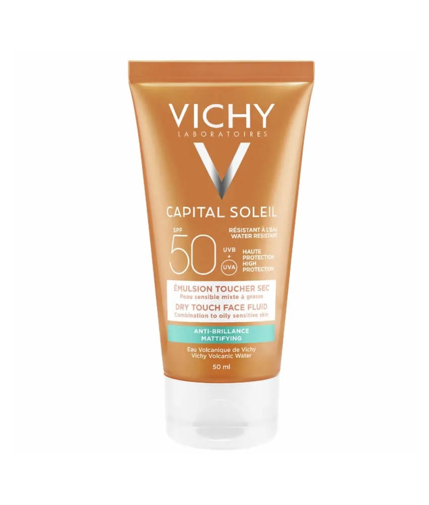 Emulsion anti-brillance SPF50 pour un corps protégé et sec