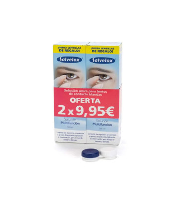 Pack Solution Unique Lentilles 2x360ml - Nettoyage efficace