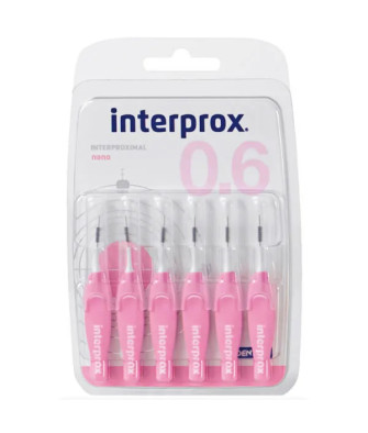 Brosses interproximales Nano 0.6 - Lot de 6 : Idéales pour un nettoyage en profondeur