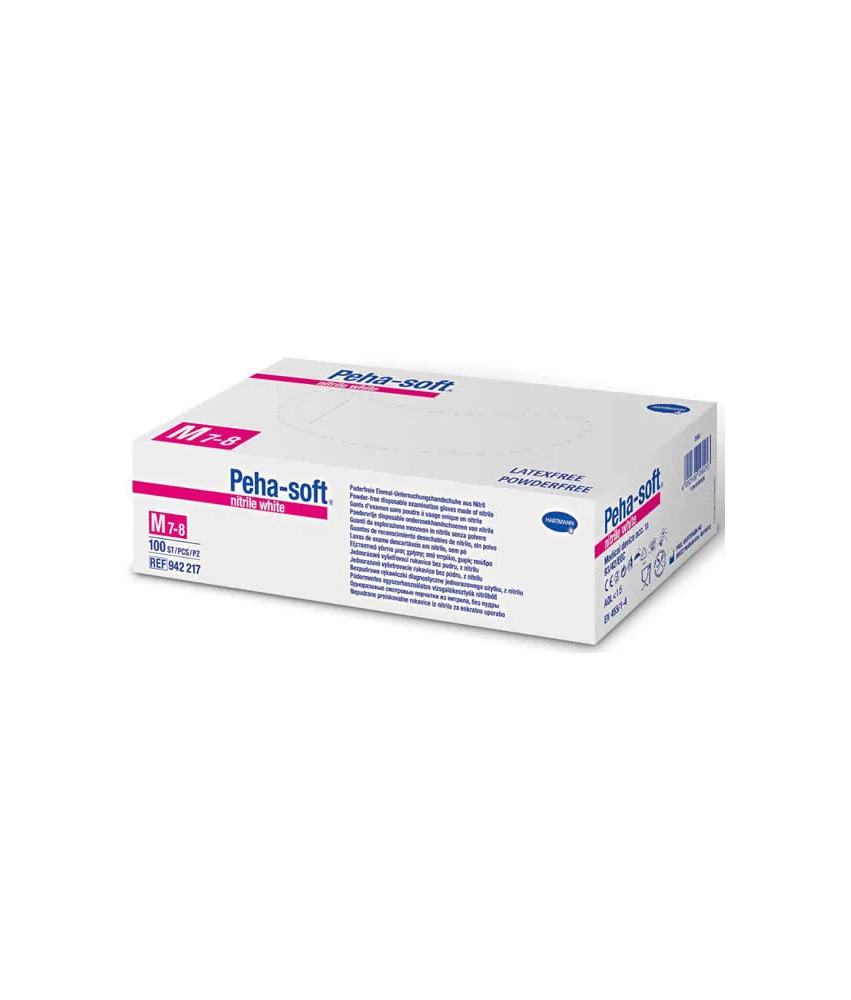 Trousse de premiers secours : Gants Hartmann Peha-Solf Nitrile Blanc Taille Moyenne