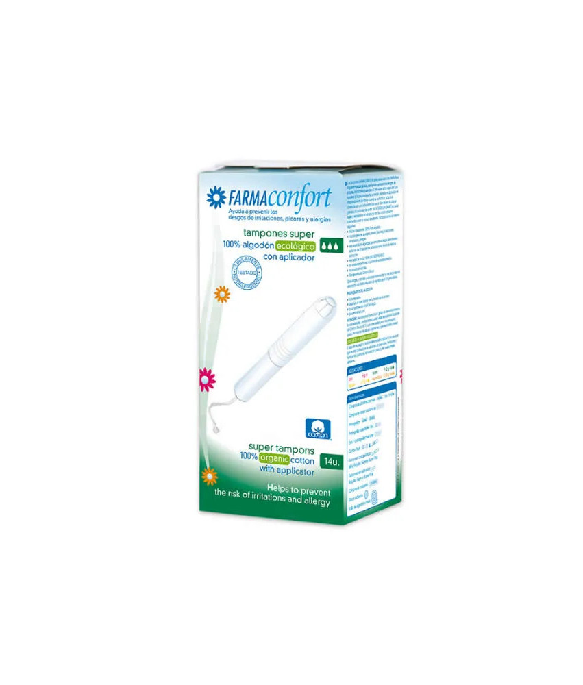 Tampons en coton super avec applicateur: confort maximal!