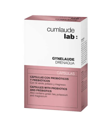 Complément minceur: Capsules Cumlaude Drenaqua avec Probiotiques et Prébiotiques