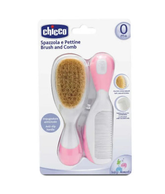 Chicco Brosse et Peigne Rose pour Bébé