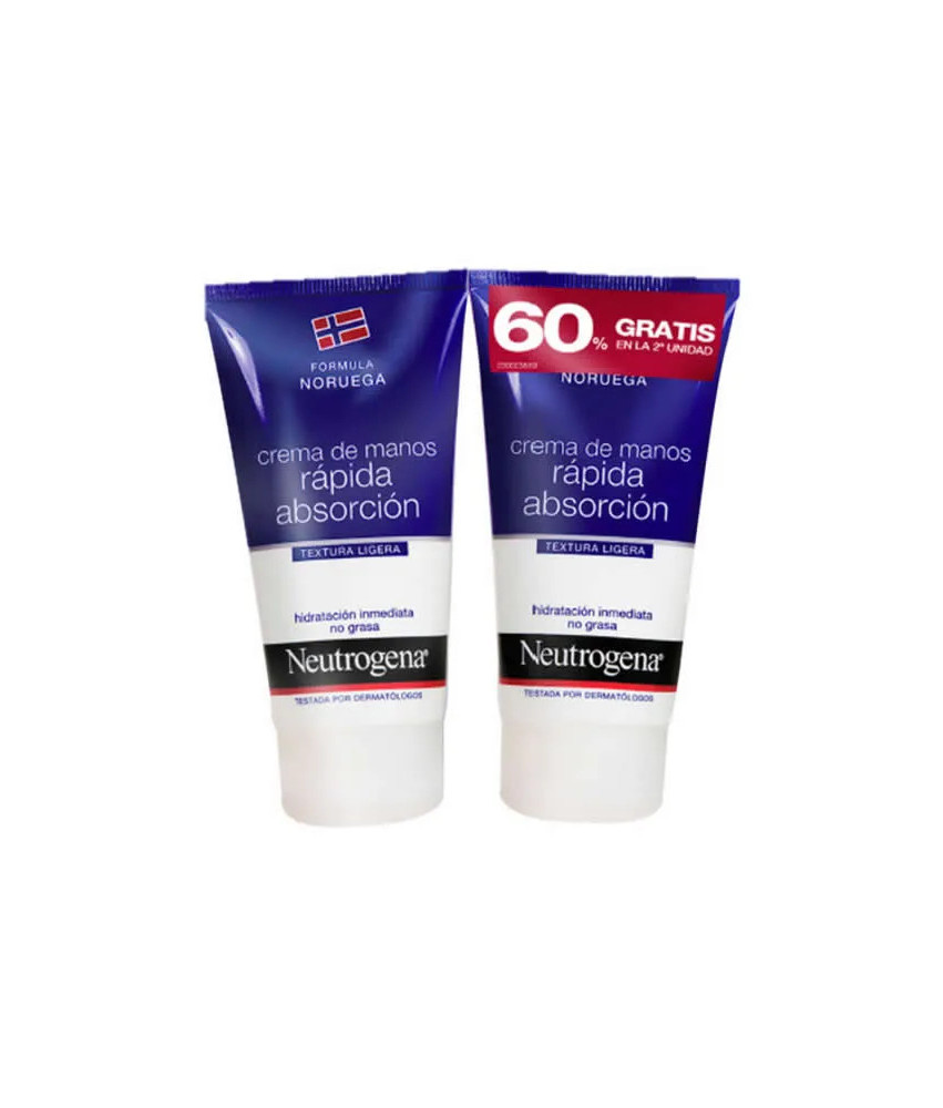 Hydratant Mains Neutrogena 2x75ml - Absorption Rapide!