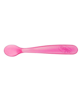 Cuillères en silicone Chicco Duplo Soft Rose 6m+ - Lot de 2