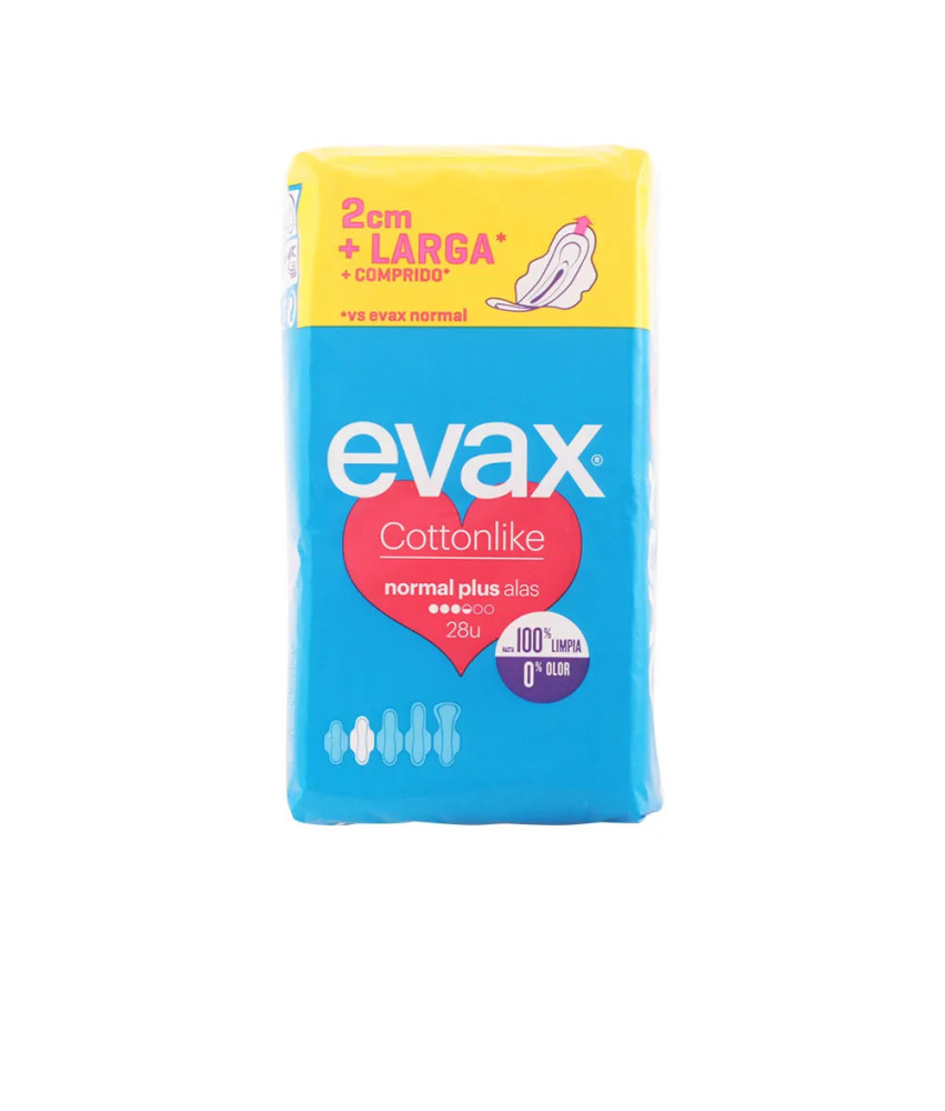 Serviettes Hygiéniques Evax Cottonlike Normal Plus 28 Unités