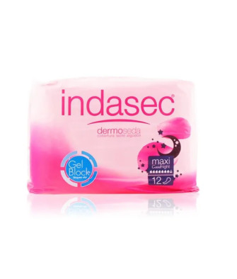 Indasec Dermoseda Good Night: Compresses Incontinence Maxi 12 Unités
