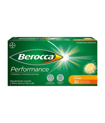 Boostez votre performance avec Berocca Performance 30 Comprimés Effervescents Orange