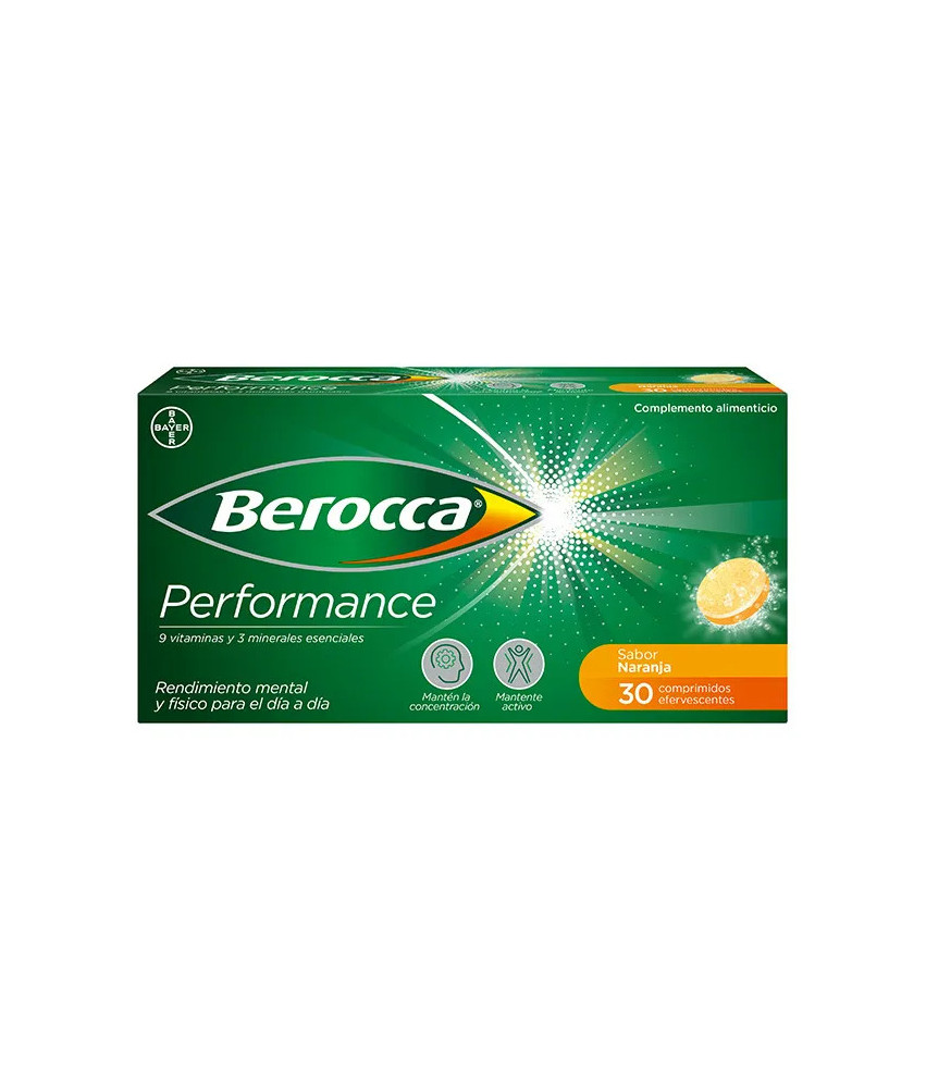 Boostez votre performance avec Berocca Performance 30 Comprimés Effervescents Orange