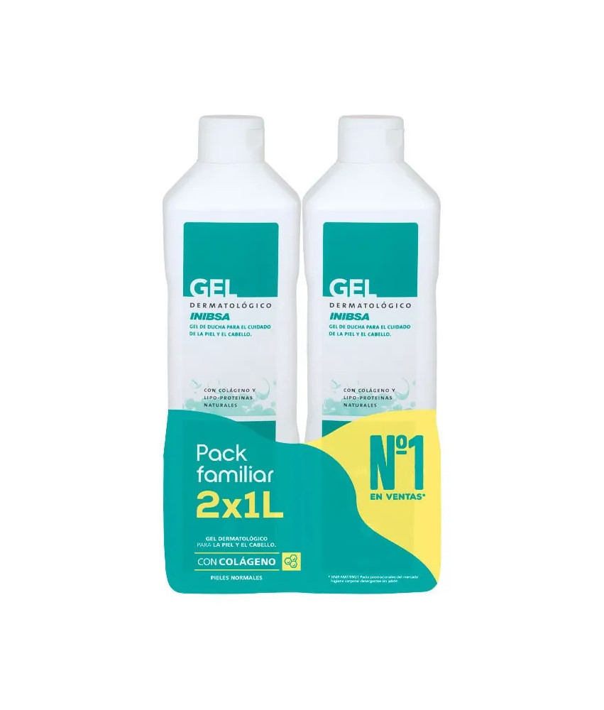 Gel Inibsa Dermatologique 2x1000ml - Soin de la peau efficace