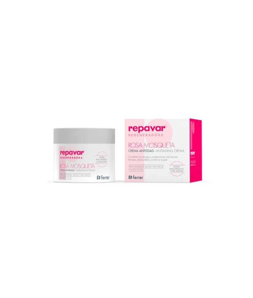 Crème visage Repavar Regenerate à l'huile de rose musquée 50ml