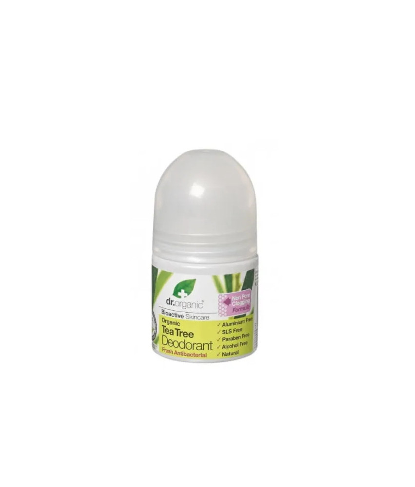 Déodorant Roll On Dr Organic Tea Tree 50ml