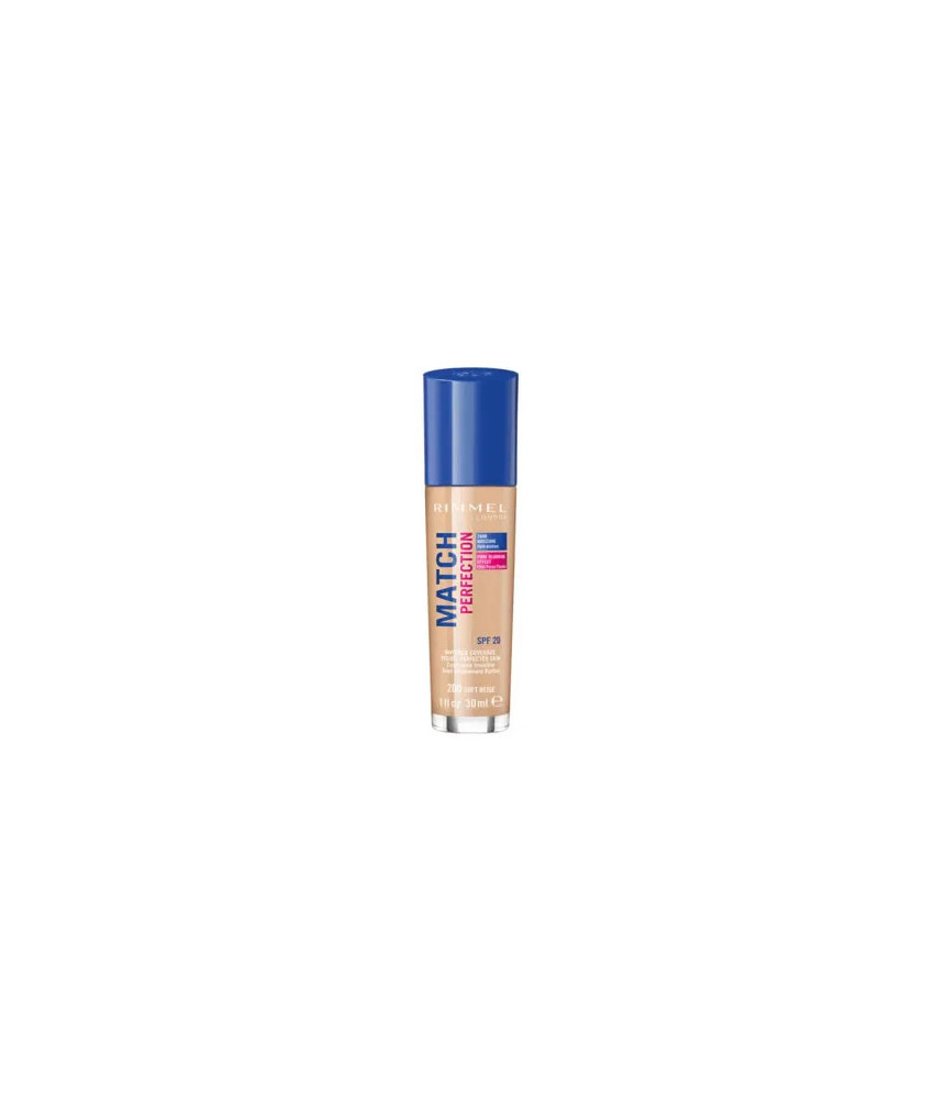 Fond de teint Rimmel Match Perfection SPF20 Soft Beige-Eclat Parfait