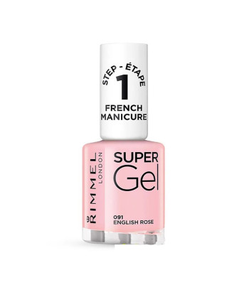 Ongles parfaits avec Rimmel London Super Gel French Manicure 091 English Rose