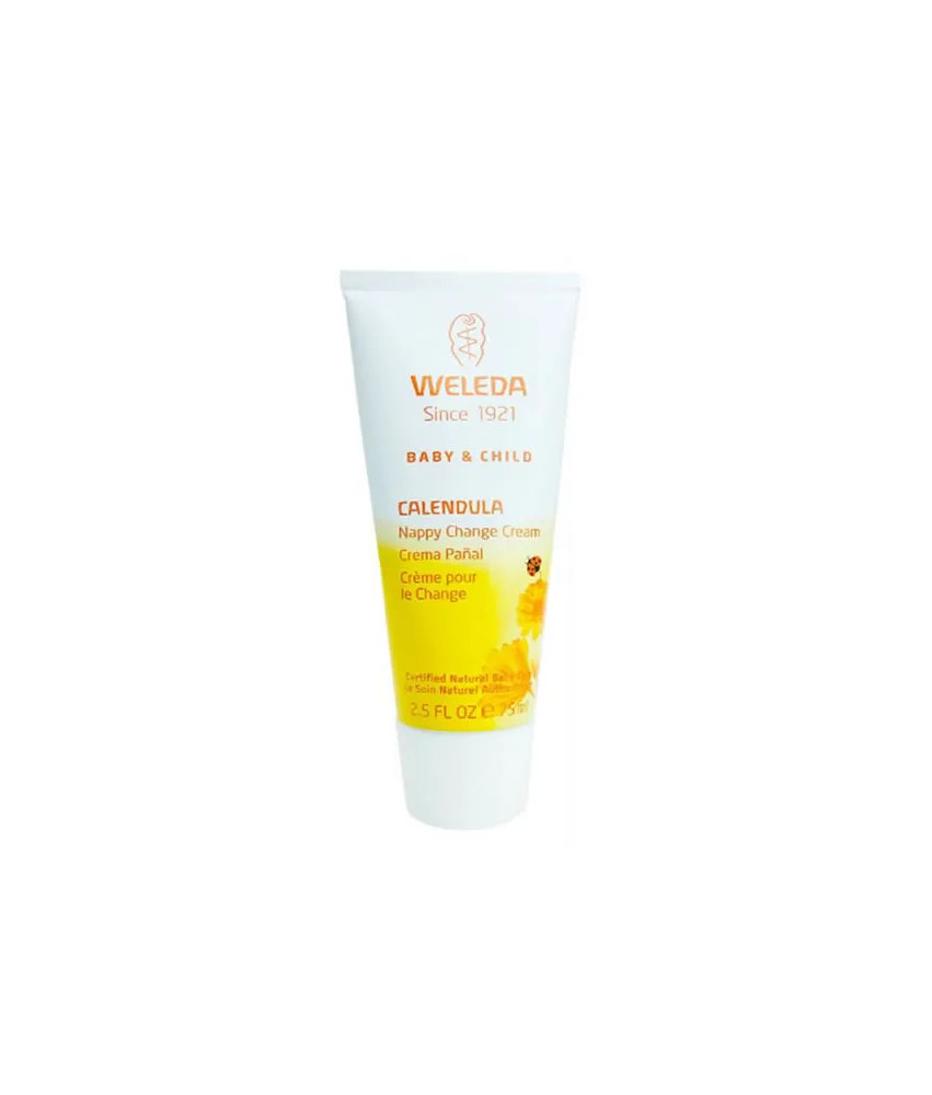 Protégez la peau de bébé avec la Crème Pour Le Change au Calendula Weleda