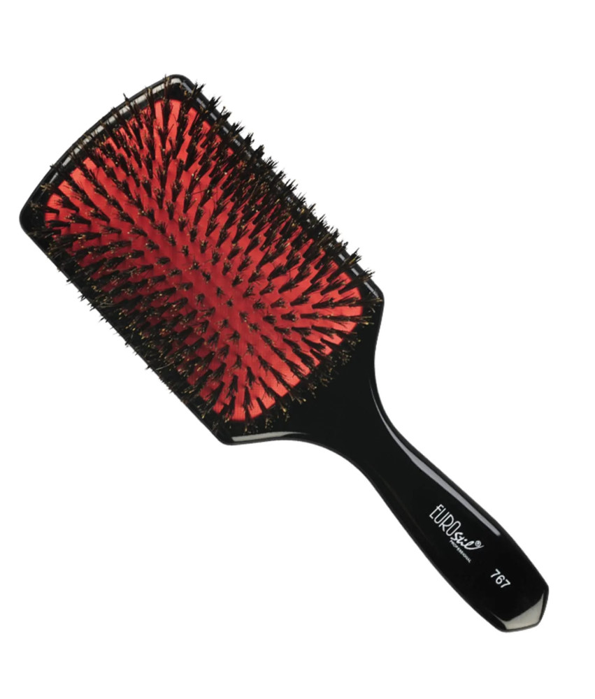 Brosse Rectangulaire Eurostil à Poils de Sanglier 1un