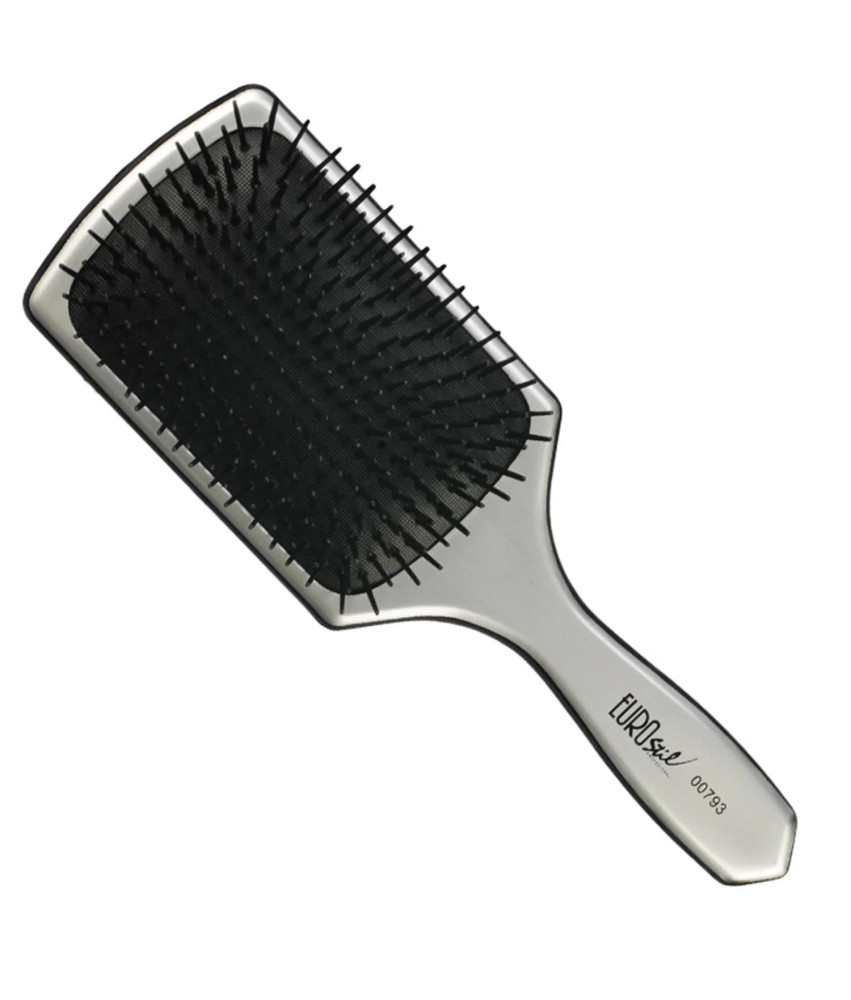 Brosse rectangulaire métallisée Eurostil pour un volume impeccable
