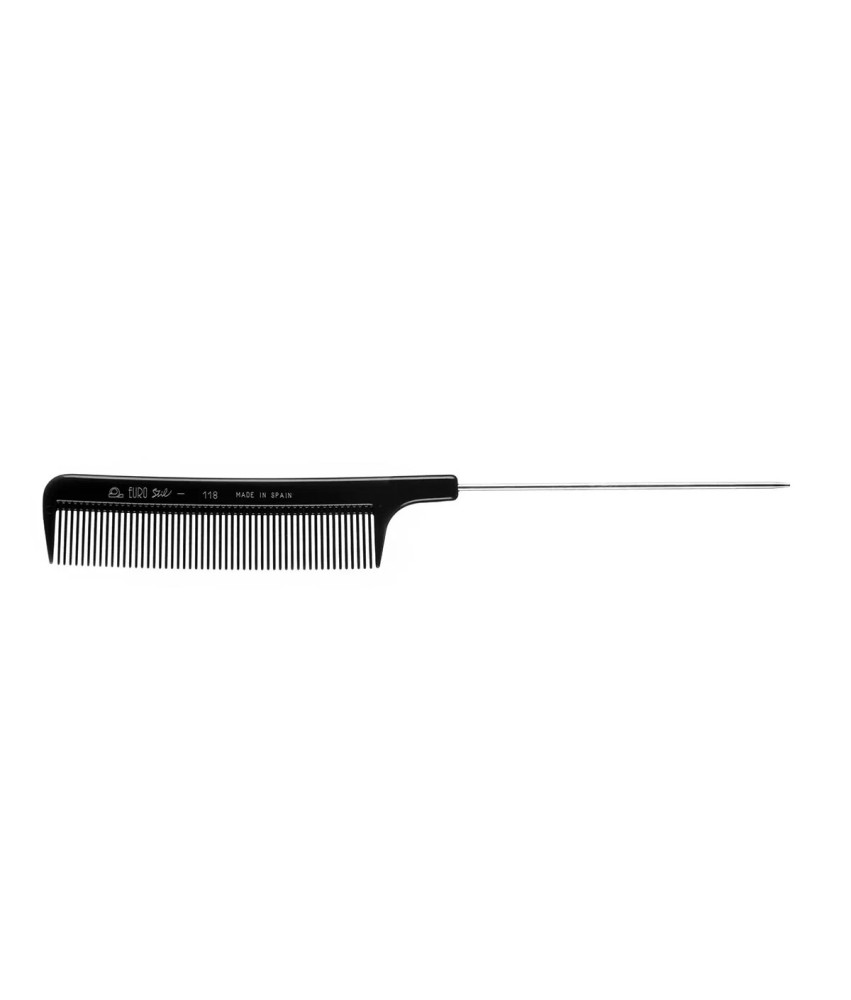 Peigne à Queue de Fer Eurostil - Professionnel Nylon 
