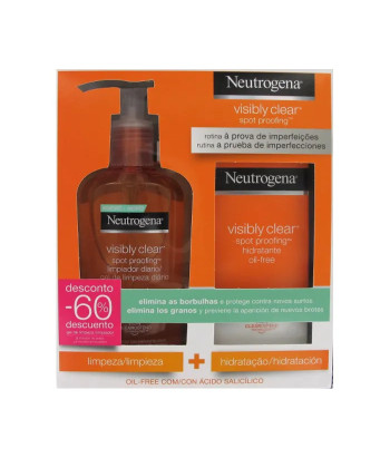 Pack Duo Neutrogena Visibly Clear Gel Nettoyant Quotidien 200ml