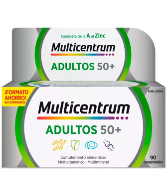 Multicentrum Adultes 50+90 Comprimés - Compléments alimentaires complets