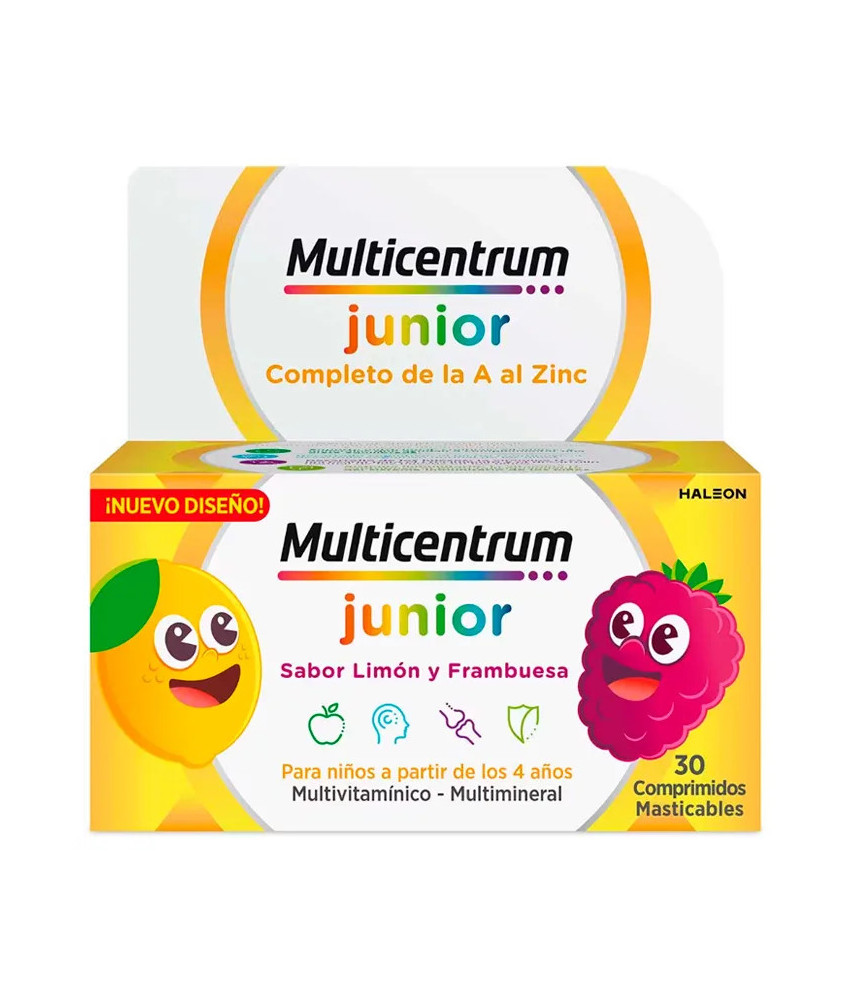 Compléments alimentaires pour enfants: Multicentrum Junior 30 Comprimés