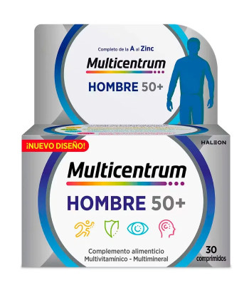 Multicentrum Homme 50+ 30 Comprimés: Le boost parfait pour les hommes de plus de 50 ans