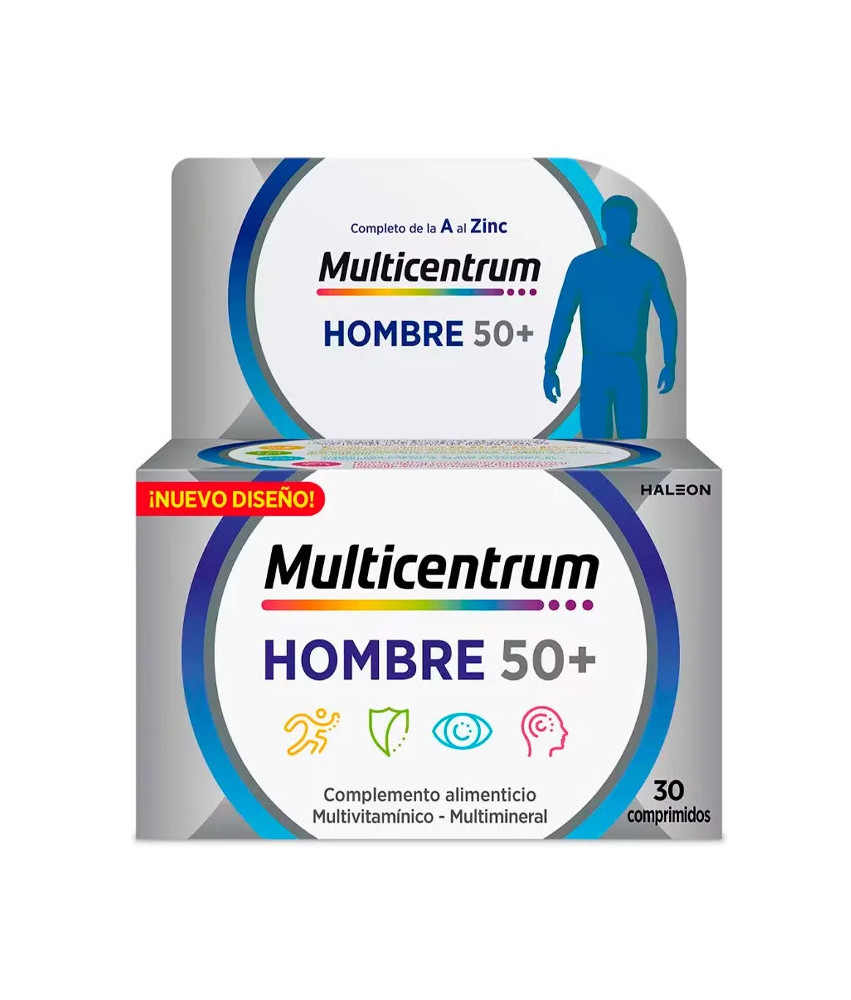 Multicentrum Homme 50+ 30 Comprimés: Le boost parfait pour les hommes de plus de 50 ans