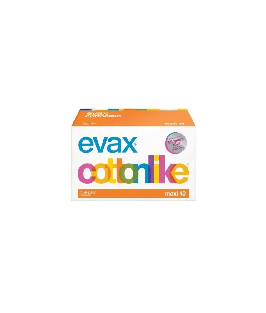 Evax Cottonlike Maxi: 40 Protege-Slips de Qualité