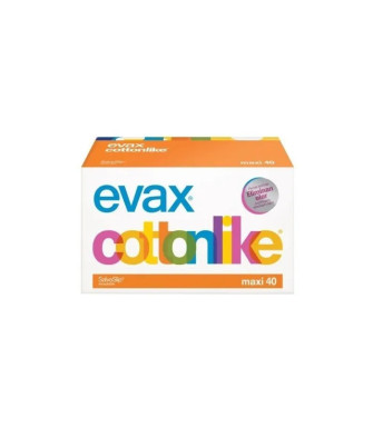 Evax Cottonlike Maxi: 40 Protege-Slips de Qualité
