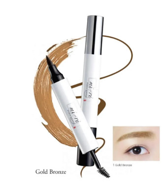 Superbe teinture et mascara pour sourcils Brow Plume Perfection en or bronze
