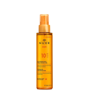 Huile Bronzante Visage et Corps SPF10 - Protection Solaire Nuxe