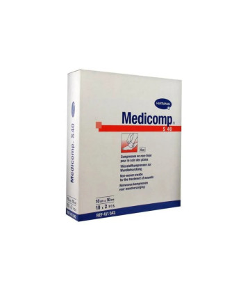 Pansements stériles Hartmann Medicomp 10x10cm - Lot de 20