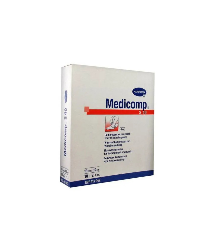 Pansements stériles Hartmann Medicomp 10x10cm - Lot de 20