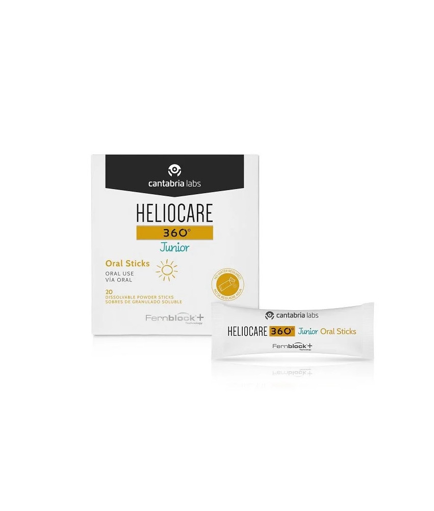 Nutricosmétique pour enfants: Heliocare 360º Junior Oral Sticks 20 Unités