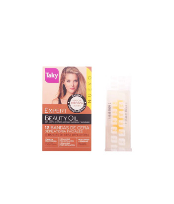 Bandes de cire dépilatoire Taky pour le visage 12uds
