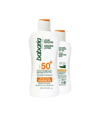 Protection solaire ultime: Babaria Sun Sunscreen Lotion Spf50 Plus 200ml Coffret 2 Produits