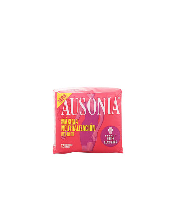 Serviettes hygiéniques Ausonia Super Plus avec ailettes 12 unités