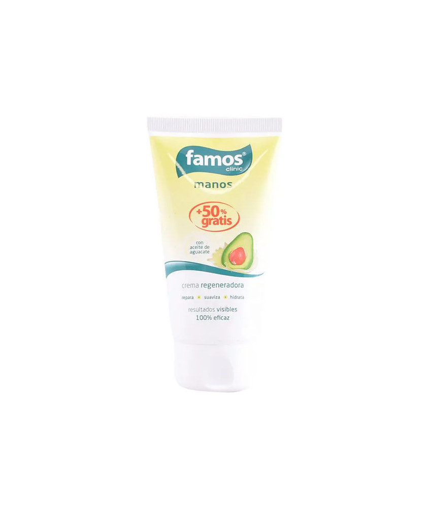 Crème mains régénérante à l'huile d'avocat Famos 75ml