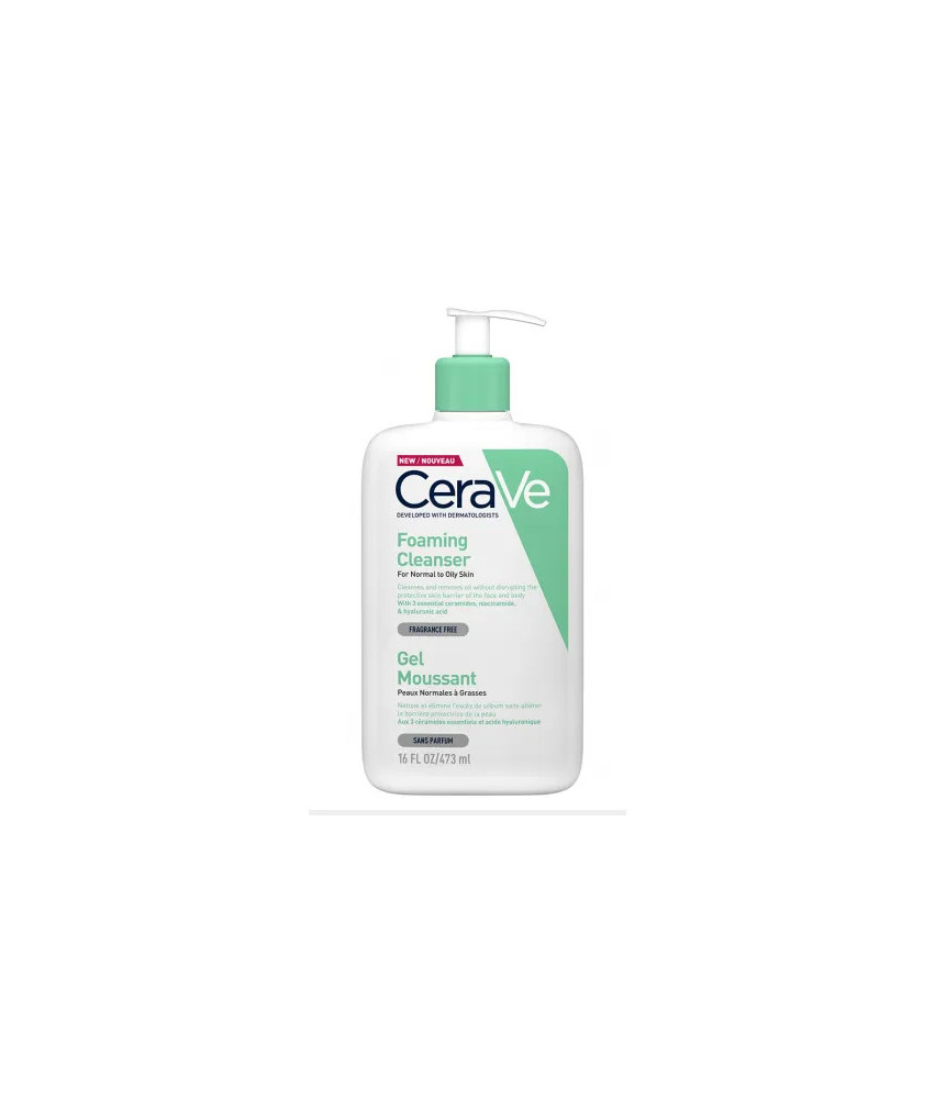 Nettoyant Moussant Cerave 473ml - Formule Légèrement Parfumée