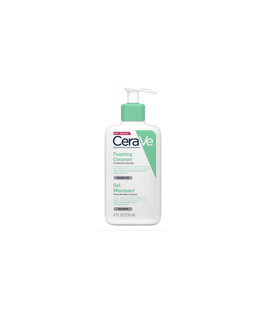 Nettoyant Moussant Cerave 236ml - Peau Fraîche et Purifiée