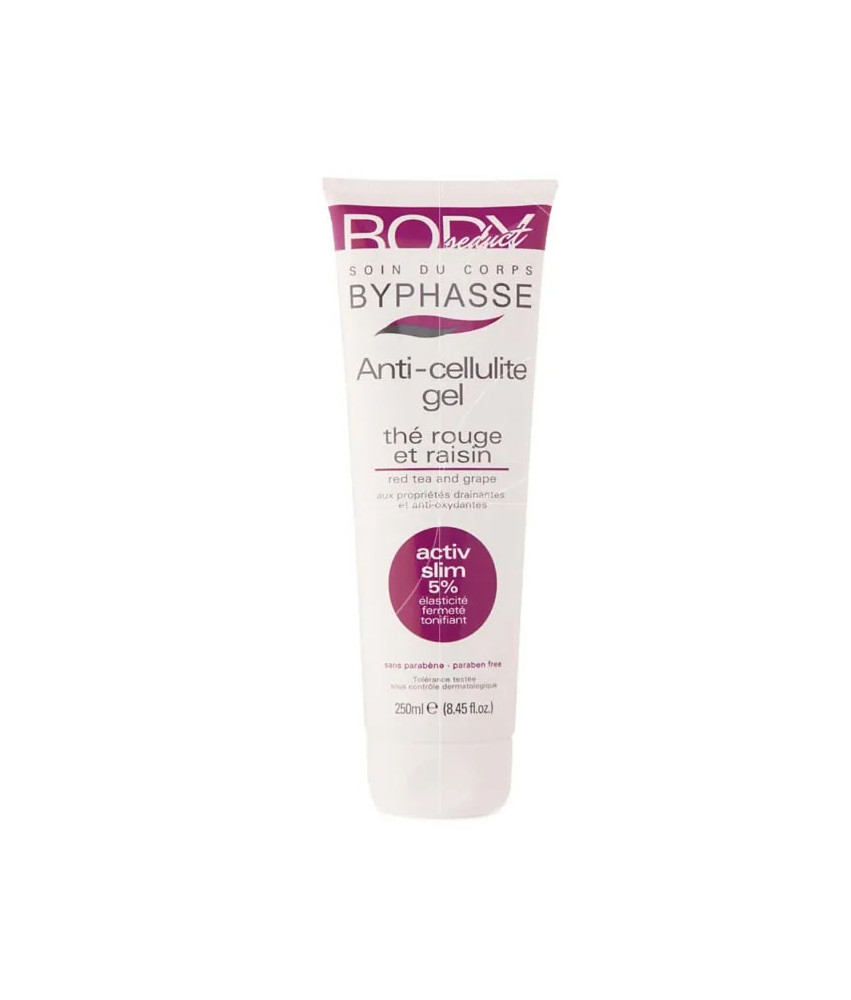 Gel Anti Cellulite Thé Rouge et Raisin 250ml - BYPHASSE