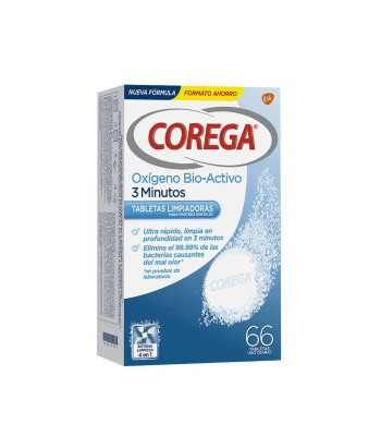 Des dents propres en 3 minutes avec Corega Oxygène Actif