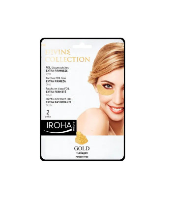 Patchs Yeux Extra Fermeté Iroha Nature Gold - Regard éclatant
