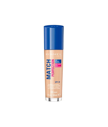 Un teint parfait avec le fond de teint Rimmel London Match Perfection SPF20 100 Ivory
