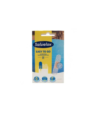 Pansements transparents Salvelox Easy to Go - 12 unités
